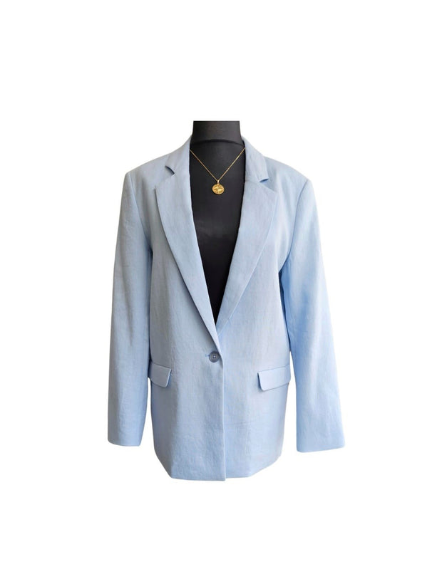 Pale Blue Linen Jacket