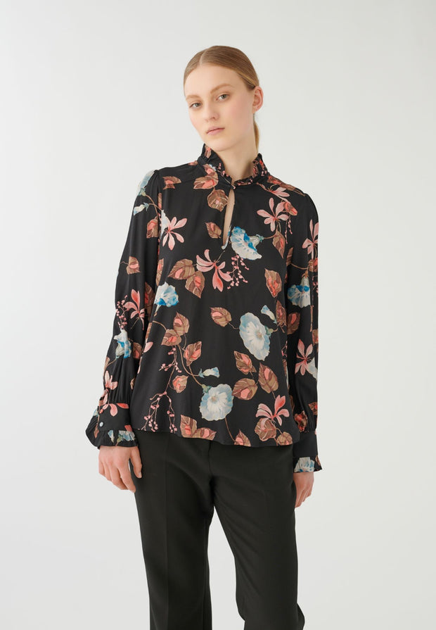 Merle Blouse - Bindweed Coral