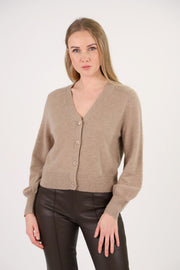 Camel Cashmere Cardigan