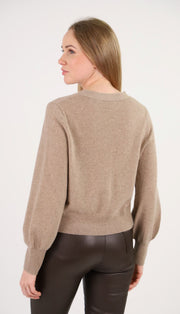 Camel Cashmere Cardigan