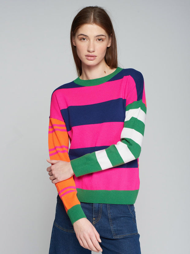 Multi Striped Merino Sweater