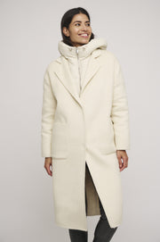 Reni Wool & Alpaca Coat with Removable Feather & Down Jacket