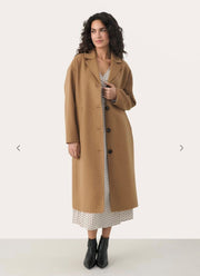 Lorelai Camel Wool Mix Coat