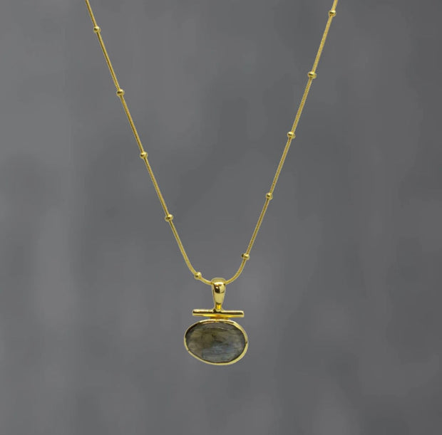 Laboradite Vermeil Pendant