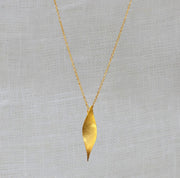 Brush Gold Vermeil Twist Pendant