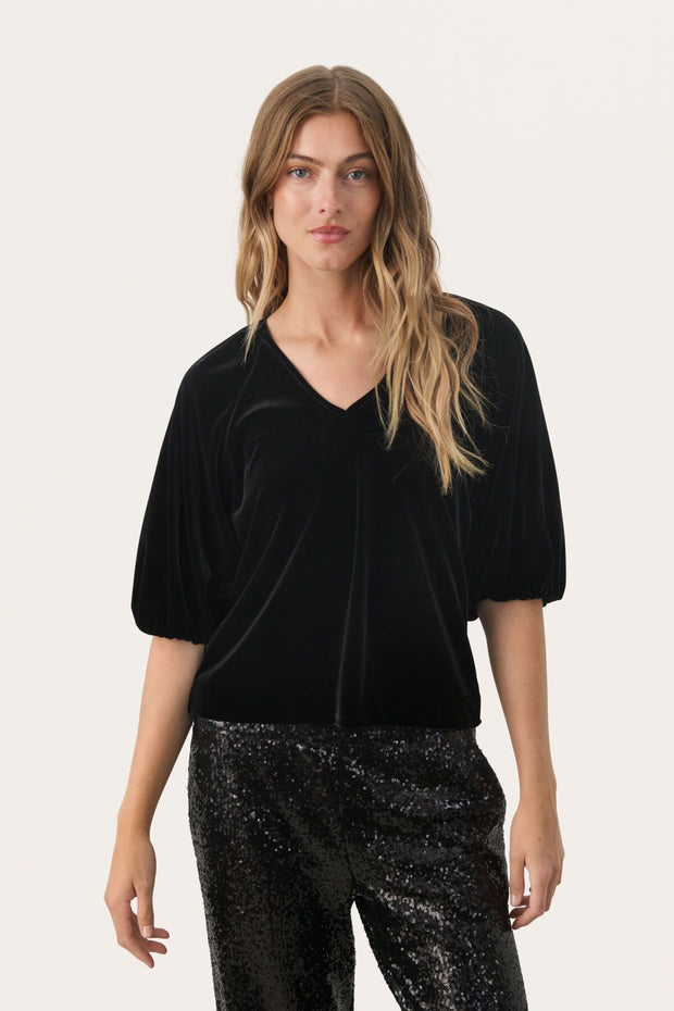 Metty Velvet Top